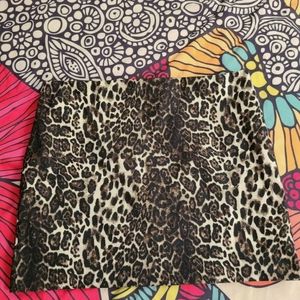 Alice & Olivia Stacy Bendet Cheetah mini skirt
